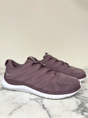 Hoka One One Hupana Knit Jacquard Sneakers Womens 8 Purple Gym Run Training Shoe